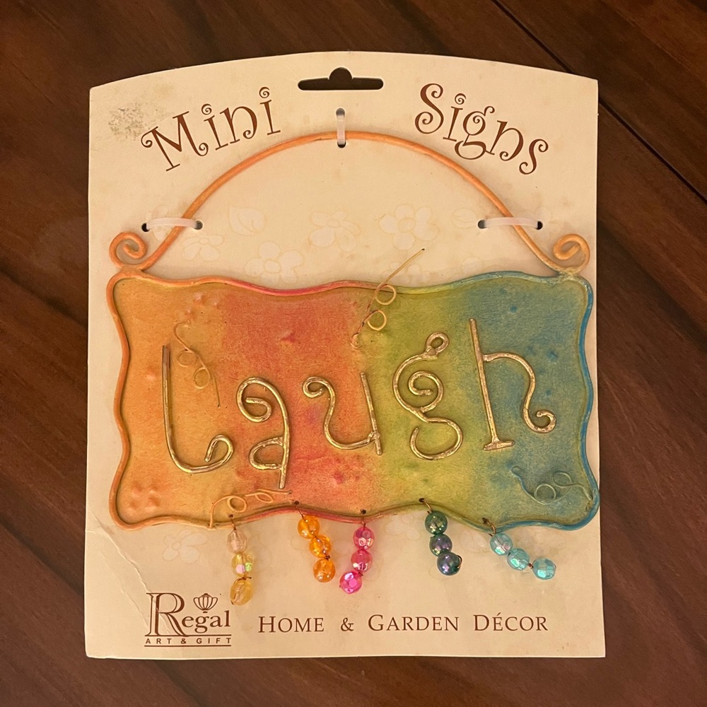 Regal LAUGH Mini Sign. NEW